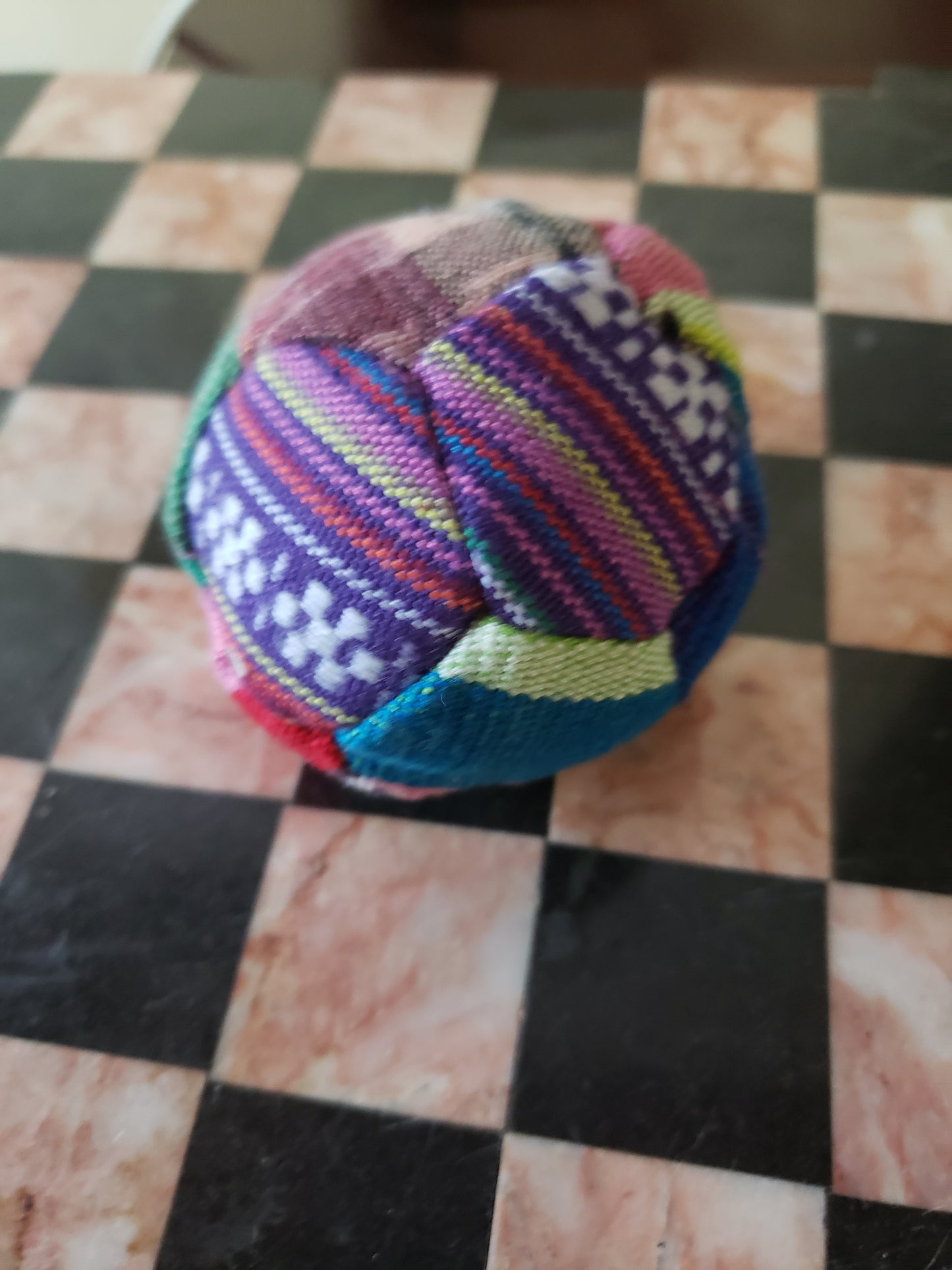 Footbag guatemalan hackysack tribal / native Cotton panel