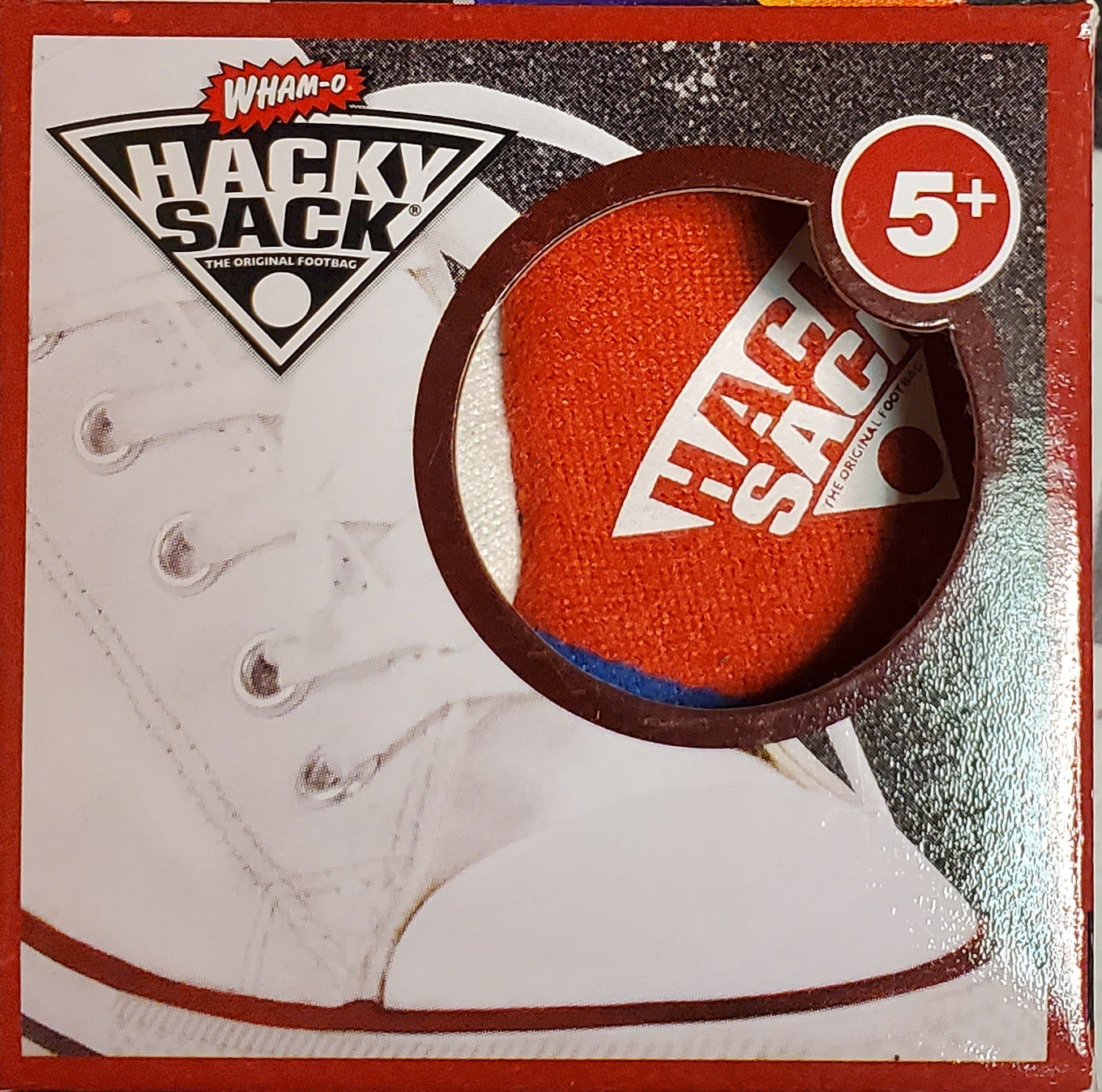 Wham-o Rouge crystal quartz sand filled 12- panel hacky sack foot bag juggle stress ball footbag kick ball toy Hackysack