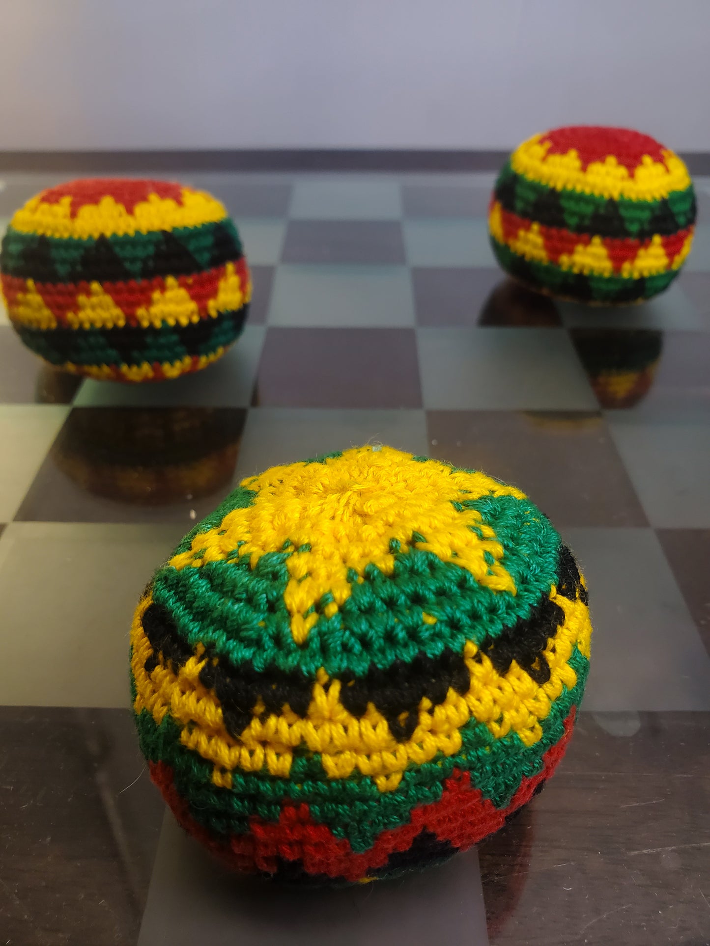 Rasta Hackysack Footbag Festival Juggling Hacky Sack Toy rastafarian color style