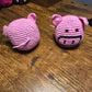 Pig hackysack footbag