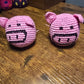 Pig hackysack footbag