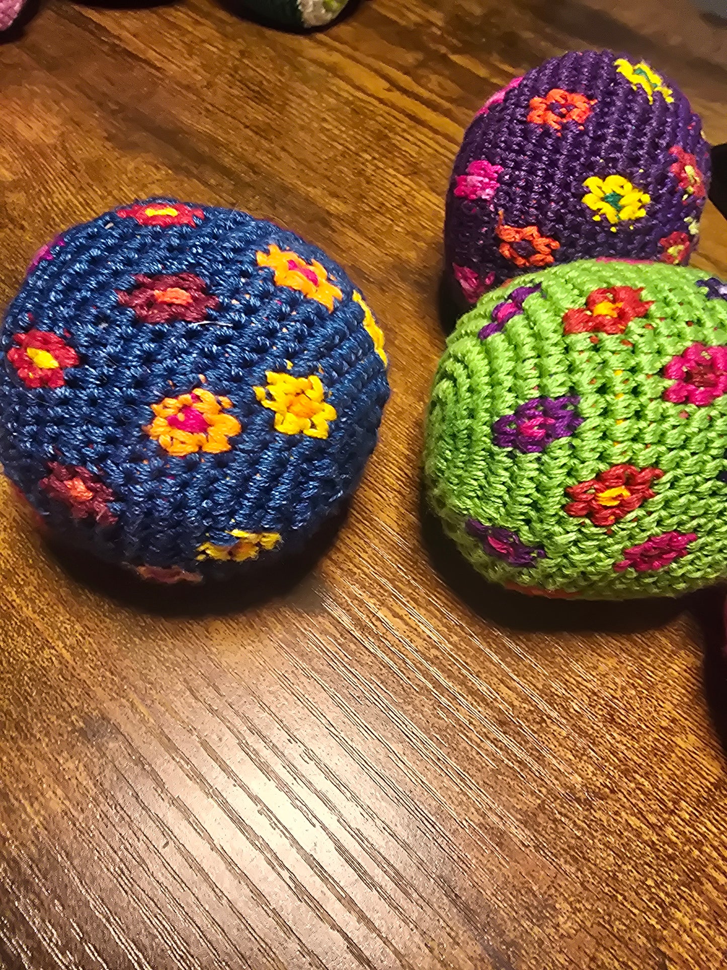 Mini flower hackysack footbag