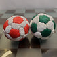 43- Panel  Soccer Footbag Hacky Sack Pellet juggle Stress Ball Red and white