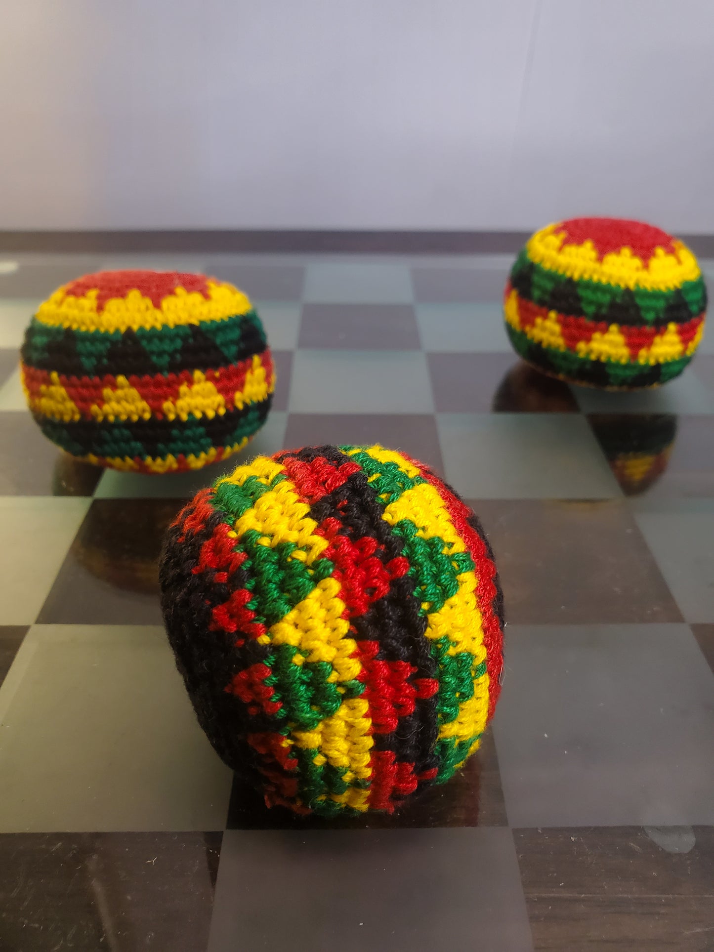 Rasta Hackysack Footbag Festival Juggling Hacky Sack Toy rastafarian color style