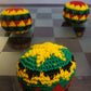 Rasta Hackysack Footbag Festival Juggling Hacky Sack Toy rastafarian color style