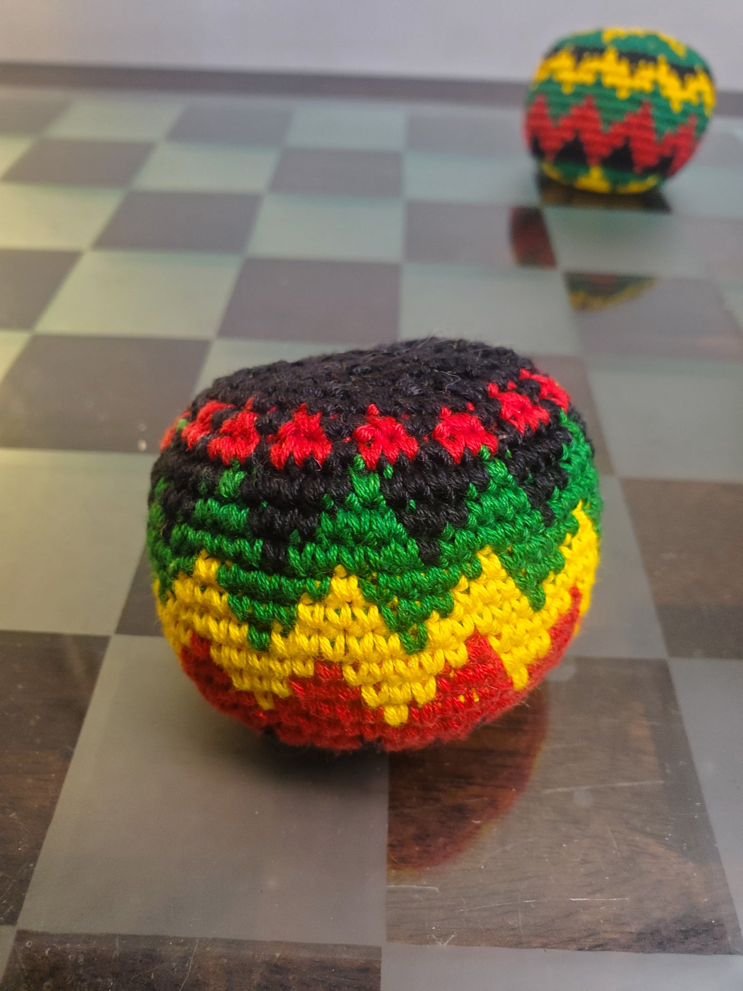 Rasta Hackysack Footbag Festival Juggling Hacky Sack Toy rastafarian color style