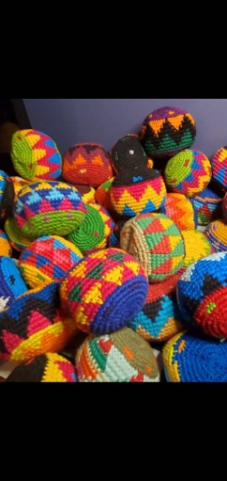 Assorted Guatemalan Hand-made hackysack/ footbag